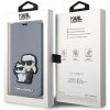 Karl Lagerfeld KLBKP14XSANKCPG iPhone 14 Pro Max 6.7 bookcase srebrny/silver Saffiano Karl & Choupette